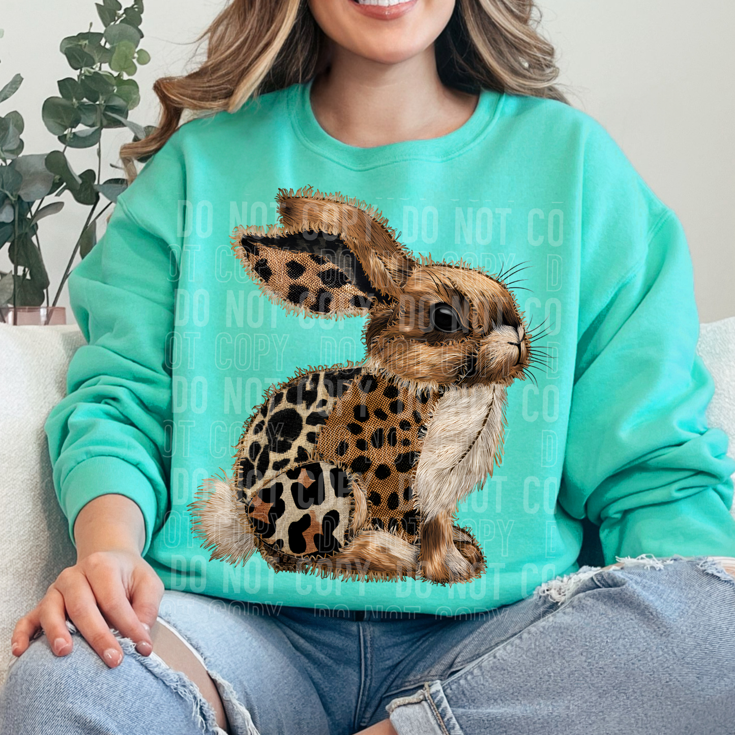 LEOPARD PATCH BUNNY TRANSFER